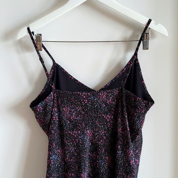 Femme by Design Dark Floral Fitted Frilly Strappy Dress Boho Summer Women M NWT - Picture 3 of 10